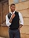 PJ PAUL JONES Sweater Vests for Men Fashion Casual Lightweight Sweater Vests Sleeveless Tops Black, S