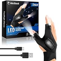 Hinshark Geschenke für Männer, Handschuhe mit Licht Angelzubehör, Männergeschenke, Geburtstagsgeschenk Gadgets für Männer Geschenke für Papa, Weihnachtsgeschenke Adventskalender Füllung Männer