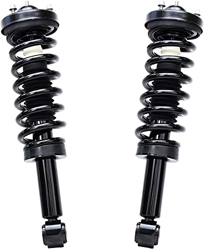 Image of Detroit Axle - 6pc Struts Shocks Kit for 4WD 2009-2013 Ford F-150 (Excludes Raptor) Front Ready Struts with Coil Spring Sway Bar Links + Rear Shock Absorbers 2010 2011 2012 Replacement Suspension