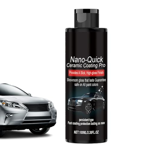 Générique Agent de Revêtement pour Véhicules,100 ML Lavage Anti-Rayures à Haut Brillant - Revêtement Rapide Performant pour Véhicules Automobiles - pour Voiture, Camion, Détail, Peinture,