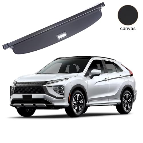 Cubre maletero retráctil para Mitsubishi Eclipse Cross 2018-2025 bandeja enrollable negra 2
