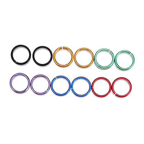 Gogogmee 12pcs Bands Leg Id Bands for Chickens Birds Doves Smooth Metal Rings Easy to Use for Poultry Management