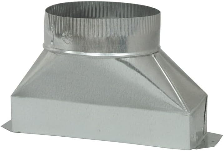 Lambro 123 Aluminum Transition, 3 1/4-Inch x 10-Inch to 7-Inch