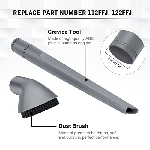 Lanmu Crevice Tool And Dust Brush Compatible With Shark Navigator Lift-Away Vacuum Cleaner Models Nv350, Nv352, Nv355, Nv356E, Compare To Part No.112Ffj #TOP2