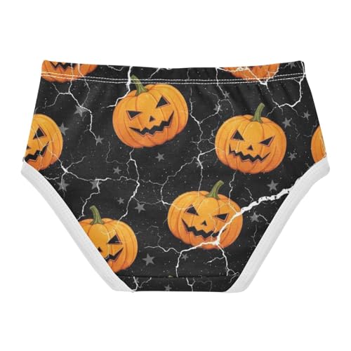Toddler Girl Panties, Lantern Pumpkins Cotton Underwear for Girls, 2–8 Years2