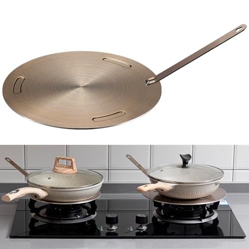 Reallnaive 11'' Stainless Steel Induction Adapter Plate Cooktop Heat Diffuser