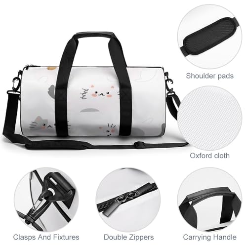 Sac de voyage sac week-end cartoon cat pour le camping - 5