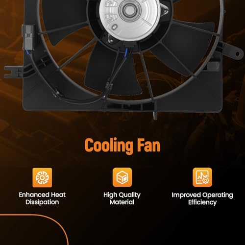 Image of maXpeedingrods 620-248 Radiator Cooling Fan Assembly for Acura TL with 3.2L 3.5L Driver Side 2004-2008, AC3115109 19015RDAA01