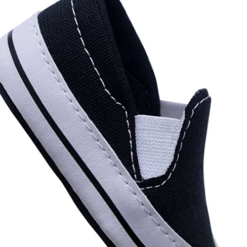 Tênis Slip On Bebê Calce Facil 01.09 (G, Preto)