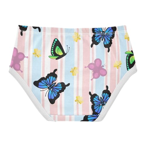 Girls' Underpants Kids Cotton Underwear Panties Briefs For Girl Age 2-8 Years Colorful Butterfly Pattern2
