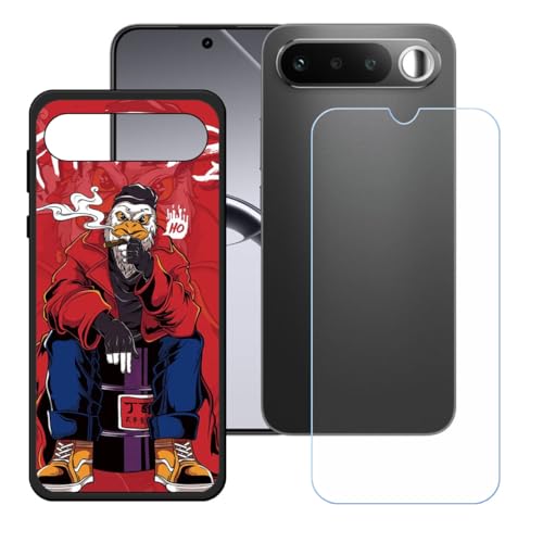 BMPNLSZ �K�p Realme 16 5G�p+HD�����K���X�ɓK�����ėpTPU�P�[�X�A�V���J�Q���P�[�X�o���p�[�ی�o�b�N�P�[�X-Realme 16 5G�p�ɓK����9�d�x�X�N���C�u�h�~�X�N���[���v���e�N�^(6,57") - WZ14
