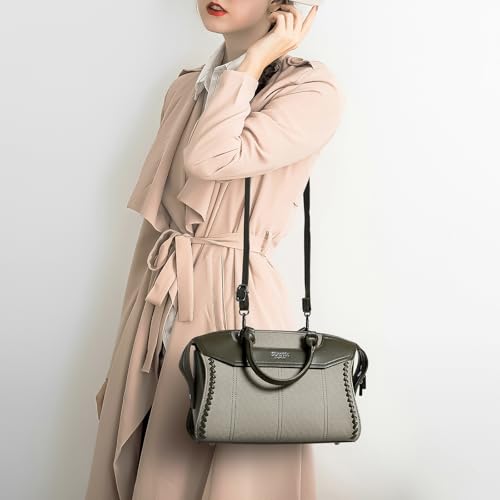 Image of EXOTIC Premium Celeste Tubular Handle Satchel Handbag for Women with Detachable & Adjustable Sling Strap | Spacious Structured Shoulder Bag | Spacious Structured