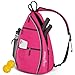 Athletico Sling Bag - Crossbody Backpack for Pickleball, Tennis, Racketball, and Travel for Men and Women (Pink)