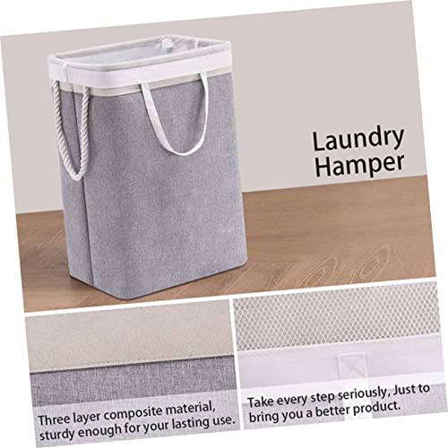 Panier à linge pliable gain de place bac de rangement vêtements et objets divers - 7