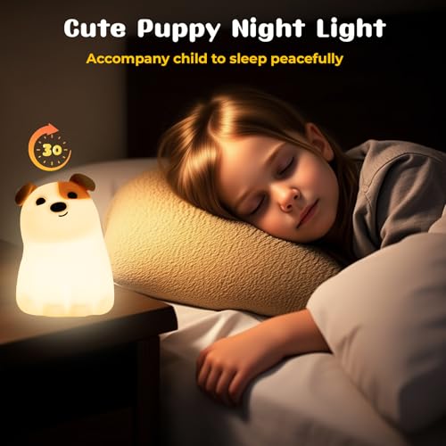 Lámpara de noche para niños con forma de perro AVEKI miniatura 4