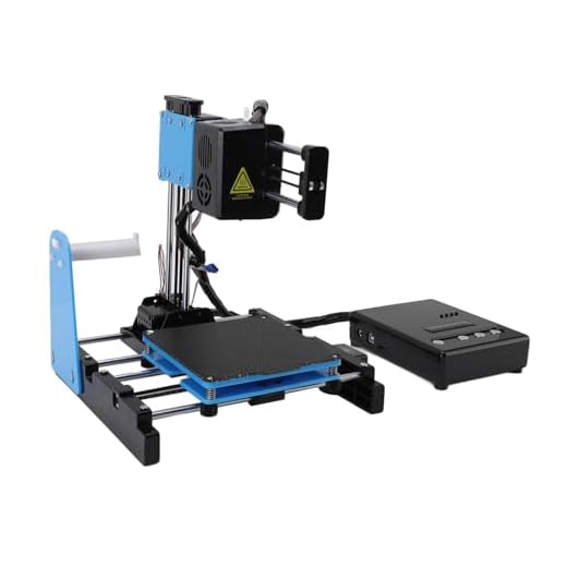 Stampante 3D Piccola stampante 3D per principianti. Supporta la stampa con un solo clic, macchine da stampa 3D con filamento PLA 10-40 mm/s. Dimensioni di stampa 100 x 100 x 100 mm (spina UE)