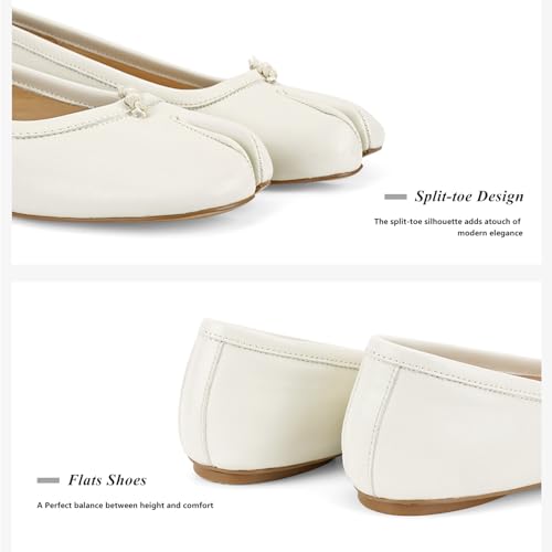 Image of Tabi Shoes Women Split Toe Shoes Wide Width Ballet Flats Comfort Casual Work Shoes for Women Office