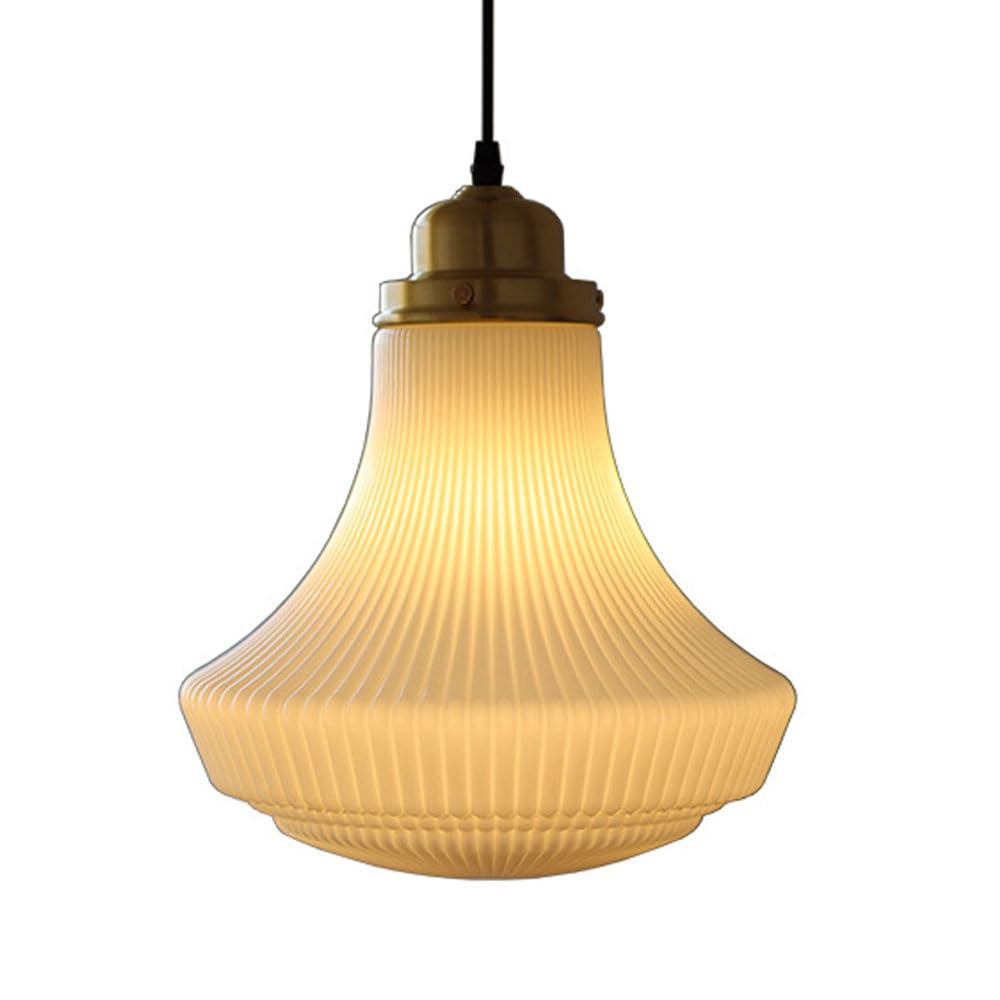 Suspension en verre rayé luminaire moderne salon chambre bar ampoule E27 décoratif