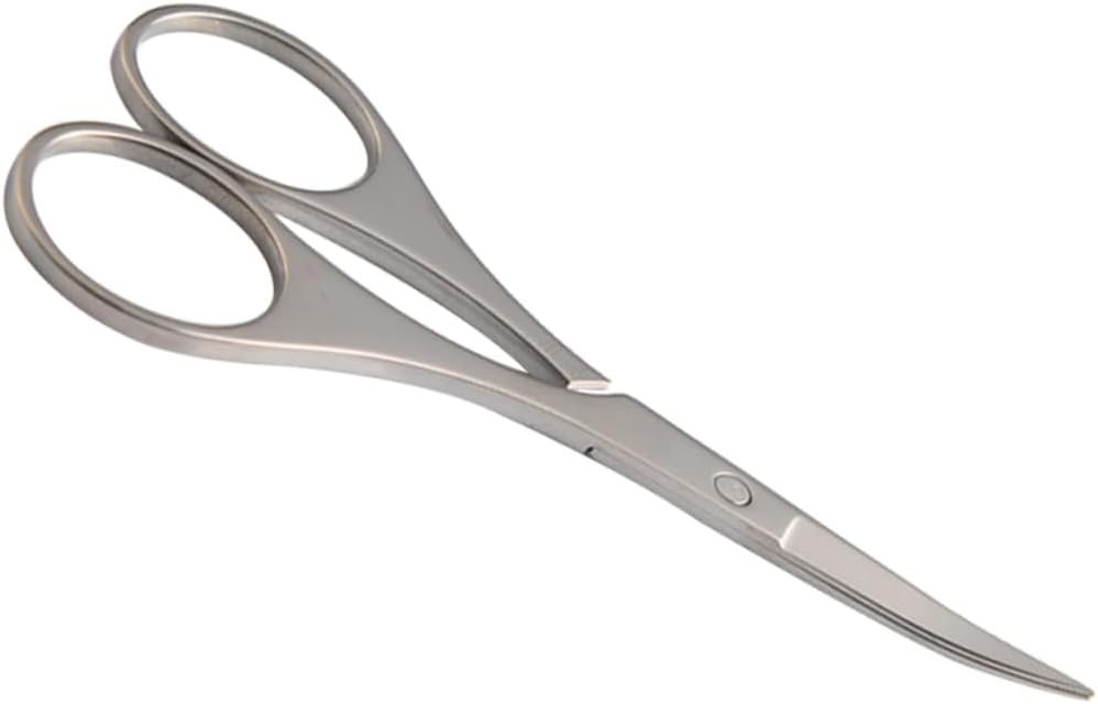 Stainless Steel Eyebrow Scissors Precision Grooming Trimmer for Facial Hair Nose Hair and Eyebrows Safe for Men and Women for Personal Care