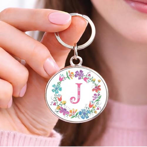 Image of magical gifts MG | Premium Alphabet & Initial Metal Keychain for Bags & Keys | Double-Sided | Personalized Initial Charm Keyring | Heavy-Duty Metal | Perfect for Gifting & Daily Use
