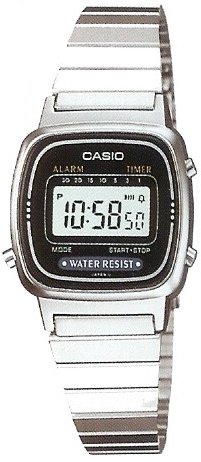 CASIO �J�V�I ���f�B�[�X�r���v �f�W�^���E�H�b�` �C�O���f�� LA670WA-1U �V���o�[ [���v] �t�A���i