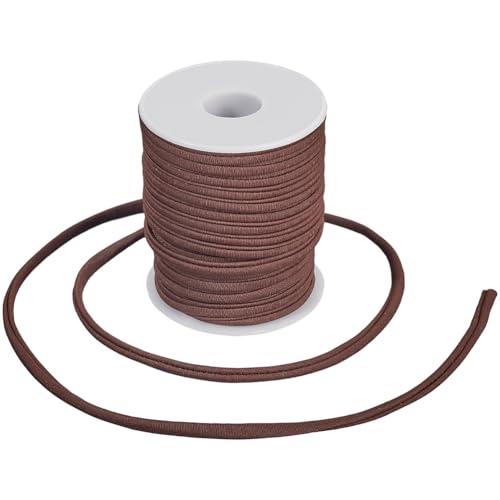 SOFPLATE Cordon Élastique Plat en Nylon et Élasthanne de 20 m (21.8mm) Cousu pour Maillot de Bain Nœuds Chinois Fil Tressé pour Couture Vêtements...