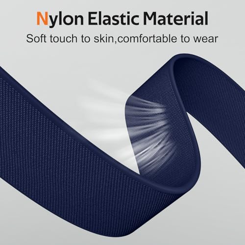 Correa nylon elástica 22mm compatible Garmin Vivoactive 4 miniatura 2
