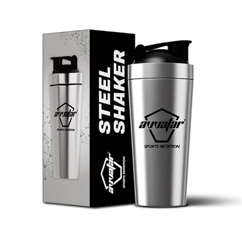 Image of avvatar Steel Shaker | Silver | 750ml | Stainless Steel Shaker | Leakproof and Easy Mixing