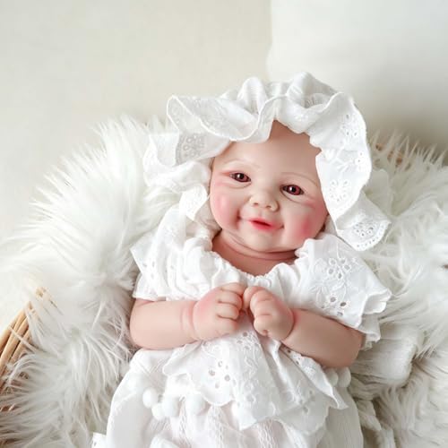 Muñeca Bebé Reborn de Silicona Realista 16.9 pulgadas miniatura 1