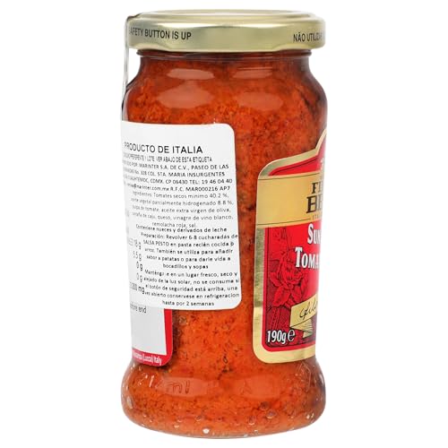 Image of Filippo Berio Sun Dried Tomato Red Pesto, 6.7 oz ℮ 190 g, 6 Pack