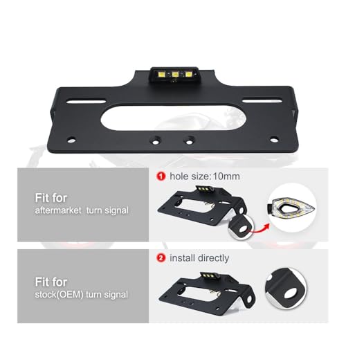 Support de plaque d'immatriculation moto finition premium pour CFMOTO 450 - 4