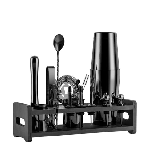 Set coctelera Boston acero inoxidable 22 piezas miniatura 1