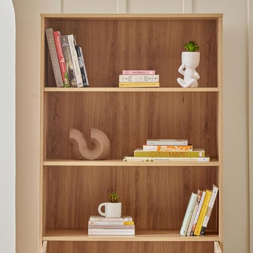 Image of Home Centre | Lexus 5-Tier Book Cabinet | Engineered Wood | Brown | 1 Year Warranty