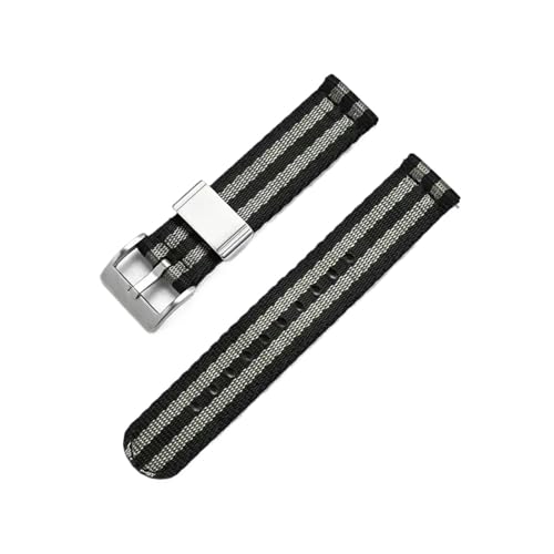 Bracelet montre nylon 24mm à dégagement rapide pour un sport quotidien
