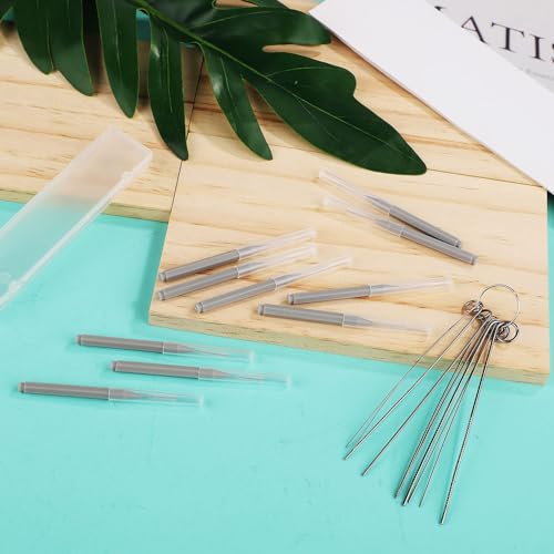 Image of 10pcs Shower Head Cleaners, with 10pcs Needle Picks Anti-Clogging Shower Head Cleaning Brush Tiny Crevice Cleaner Tool for Small Holes Gaps Nozzle Window Slot Household Bathroom (Gray)