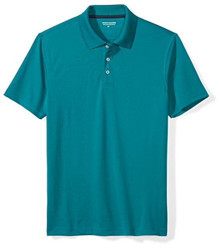Amazon Essentials Men's Slim-Fit Quick-Dry Golf Polo Shirt, Ink Blue, Large