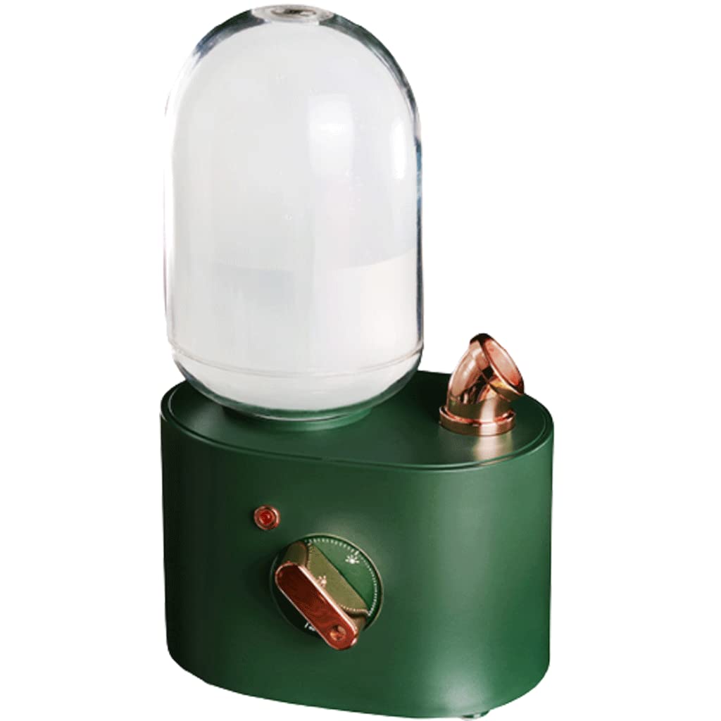 Ulepszony Retro etherische olie-diffuser, hoogfrequente luchtbevochtiger met zichtbare watertank, 360 ° roterende neveluitlaat, sfeer nachtlampje Zrelaksować się