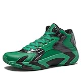 SHAQ Devastator 2.0 High Top Basketball Shoes for Men, Indoor or Outdoor Court Basketball Mens Sneakers - Black, White, Green or Blue Size 8 to 13 - Dark Green/Black, 9 Medium