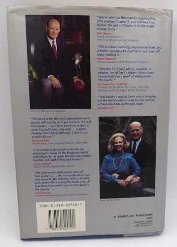 tom landry autographed book beckett bas qr bp55367