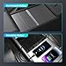 Retractable Center Console USB Hub for Tesla Model 3 Highland/Model Y Juniper, THELIFELICIOUS Model 3 Accessories Car Phone Charger, Fast Charging Docking Station