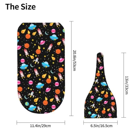 Image of Space Galaxy Newborn Swaddling Blanket Beanie Hat Sets Soft Baby Receiving Funny Constellation Blanket Soft Sleeping Bag New Born Soft Sleep Sacks for Boys Girls