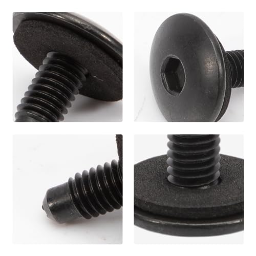 GNXfixt 6 Stück Dachabdeckungsschrauben für Transporter Vivaro ad WHT006148 Abdeckschrauben mit Dichtung