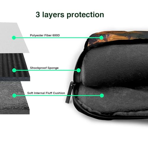 Sac pour ordinateur portable imprimé montgolfières avec doublure antichoc - 7