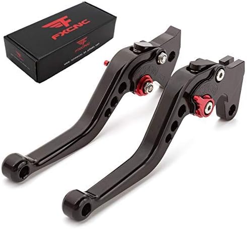 FXCNC CNC Aluminum Short Adjustable Brake Clutch Levers Compatible with NC700 NC700S NC700X NC750 NC750S NC750X 2016-2020, CBR650F CB650F 2014-2020,CB650R CBR650R 2018-2020