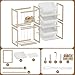 DEMEGA Wooden Toy Storage Organizer with Elastic Bands, Easy to Assemble and Use, Large Capacity Toy Bin Organizer for Nursery Playroom Bedroom, Adorable and Practical Design