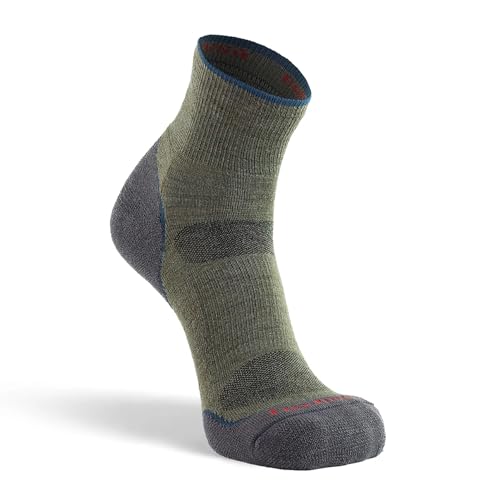 Image of Fox River Men's Basecamp 2.0 Lightweight Quarter Crew Hiking Socks | Merino Wool | Wick Dry | URFit Arch Support