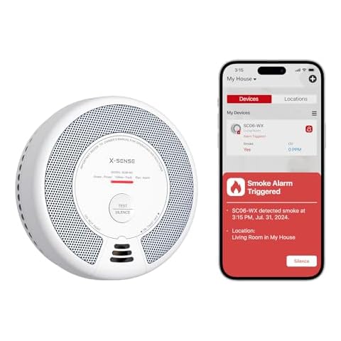 X-Sense Wi-Fi Smoke and CO Alarm Cover
