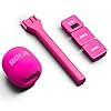 Rode Wireless GO Gen 3 Wireless 2-Channel Microphone Radio System Pink with Interview GO Hand Adapter Pink and Keepdrum Fur Wind Protection #1