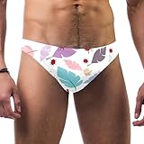 Herren Lady Bugs mit Blättern Muster Badeanzug Slip Bikini Bademode Sexy Badeanzug Schwimmen Kurz Schnell Trocken, mehrfarbig, XL