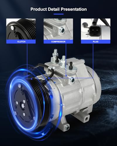 Image of ECCPP AC Compressor Direct Fit for Ford Expedition V6 3.5L 2015-2016